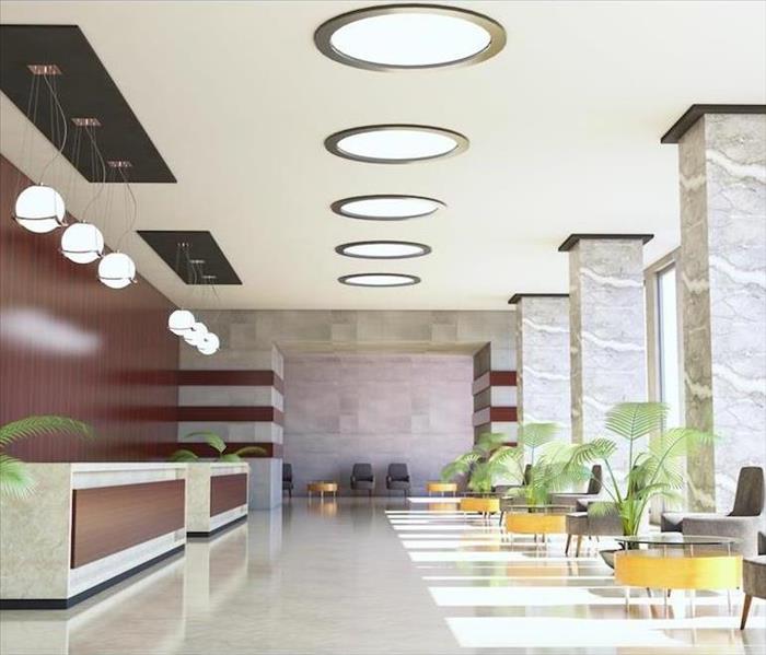 modern hotel lobby