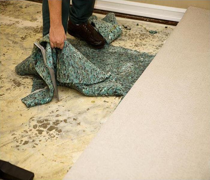 Water Soaked Carpet Pad